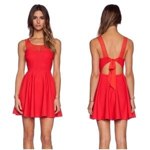 NWT BCBGeneration Tie Back Dress in Passion